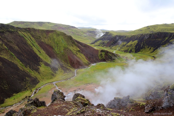The Hot River of Reykjadalur Steam Valley Hverageri Iceland 