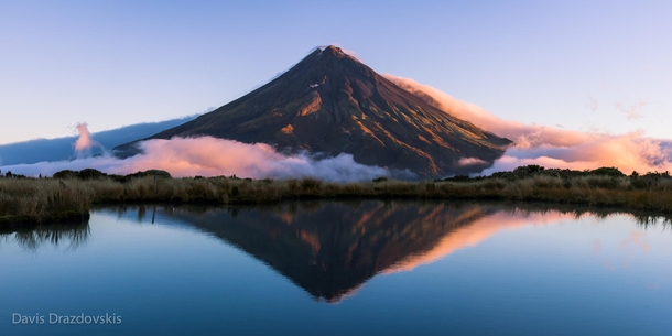 The imposing Mt Taranaki New Zealand  photo by Davis Drazdovskis