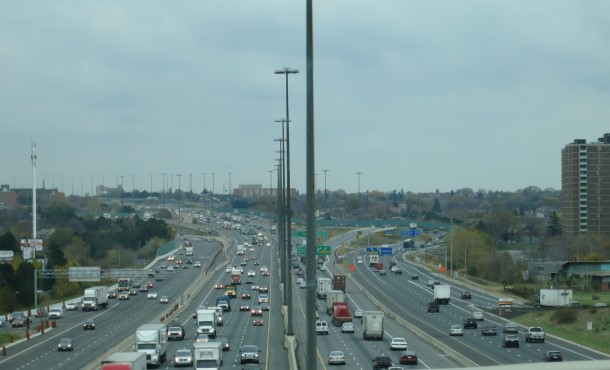 The  in Toronto from an overpass 