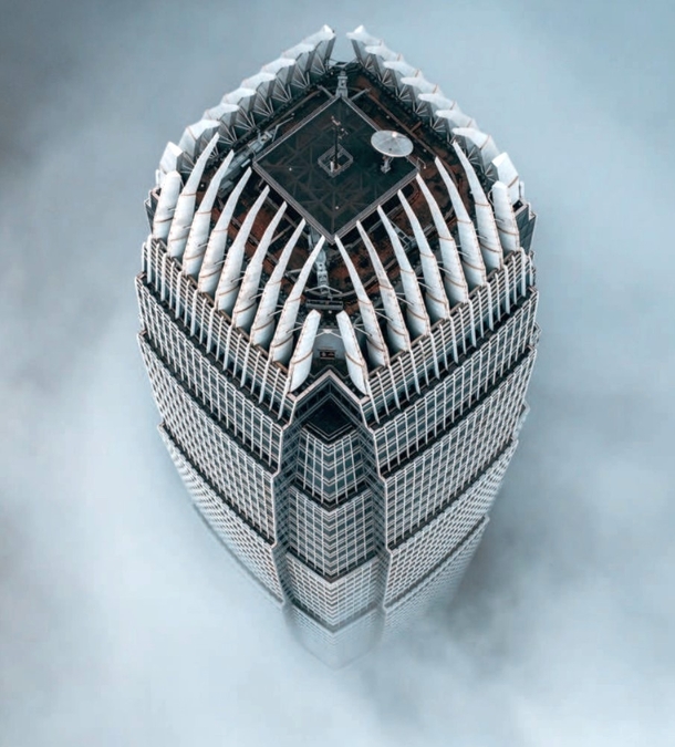 The International Finance Centre Hong Kong rising through the mist Image - Suiron-Huang