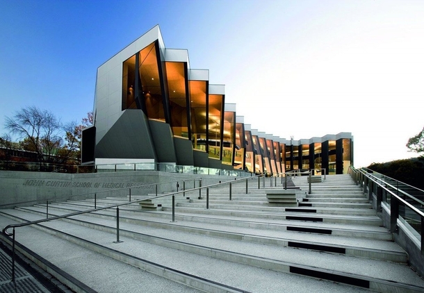The John Curtin School of Medical Research at ANU Canberra Australia architected by the Lyons architectural company 