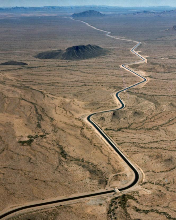 The  km long Central Arizona Project diverts water from the Colorado River to central and southern Arizona