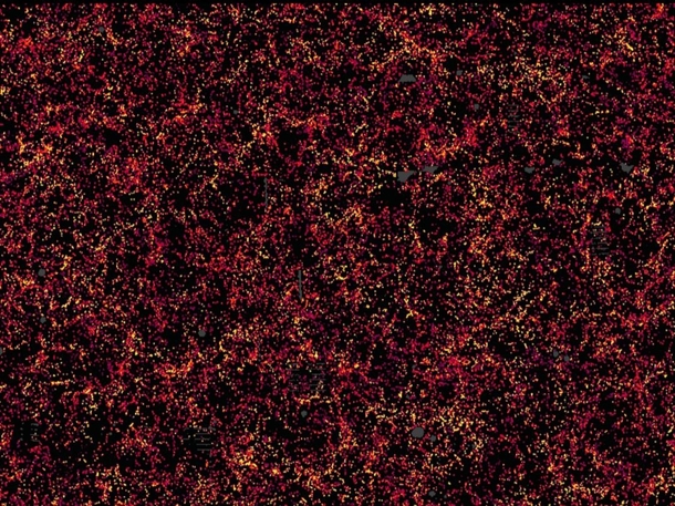 The Largest Map Ever Made The dots in this image represent nearly  galaxies Each dots color indicates its distance from Earth yellow is closer and purple is farther