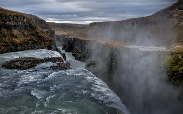 The loudest place Ive ever been - Gullfoss Iceland 