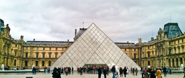 The Louvre Pyramid Paris France 