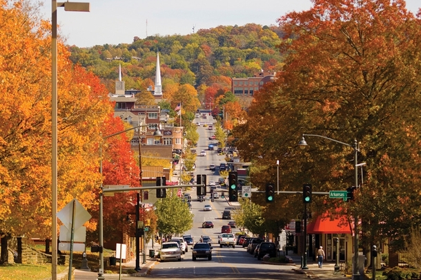 The Main College Town in Each of the  States Arkansas Fayetteville- Home to the University of Arkansas