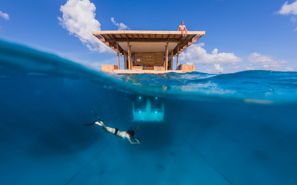The Manta Underwater Room Located in Pemba Island Tanzania  x-post from rTravel_HD