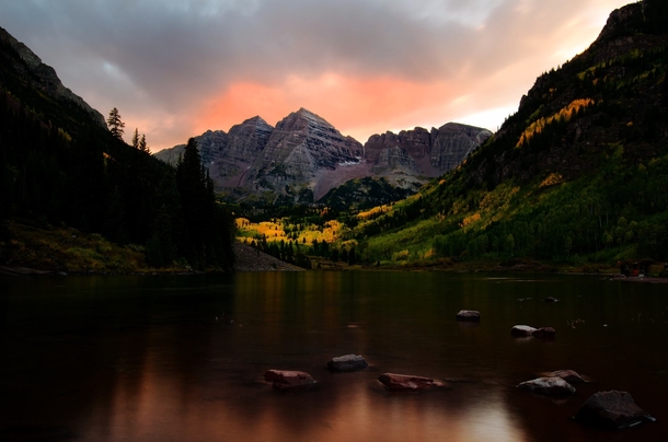 The Maroon Bells at sunrise never cease to amaze 