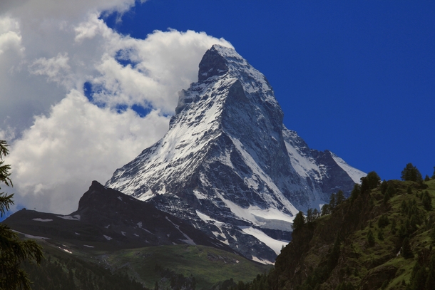 The Matterhorn from Zermatt Switzerland 