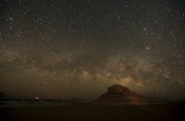 The Milky Way as visible from the desert southwest of Cairo