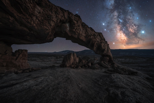 The Milky Way Galaxy over the Utah Desert Check out my YouTube channel to see how to make a plan to capture an image like this link in comments 