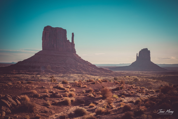 The Mittens in Monument Valley Arizona 