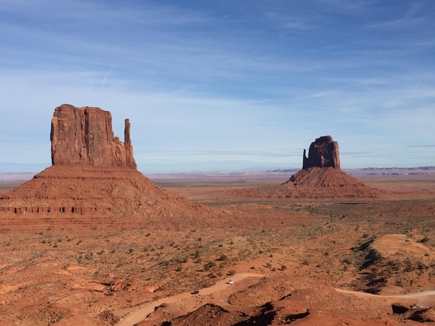 The Mittens in Navajo Nations Monument Valley USA 