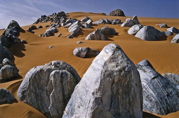 The Montagnes Bleus in the Ar Massif Located in Niger 