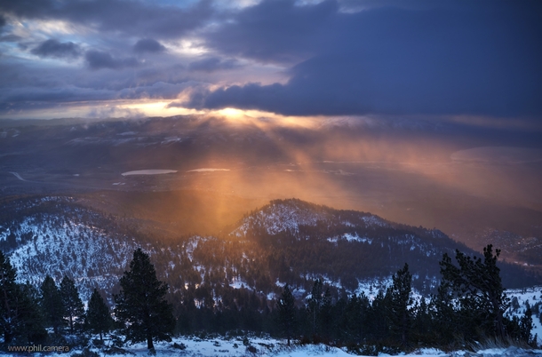 The most beautiful light Ive ever experienced this morning over Washoe Valley NV It almost brought tears to my eyes 