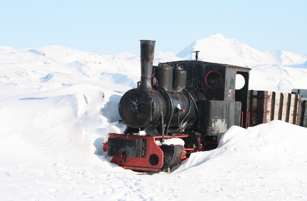 The most northerly abandoned train on Earth - Ny-lesund -  North - I took this photo a few years ago 