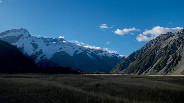 The Mount Cook valley New Zealand 
