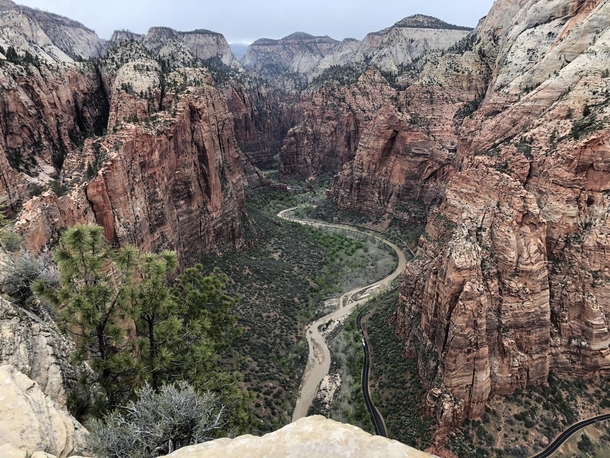The Northern end of Zion NP from Angels Landing 