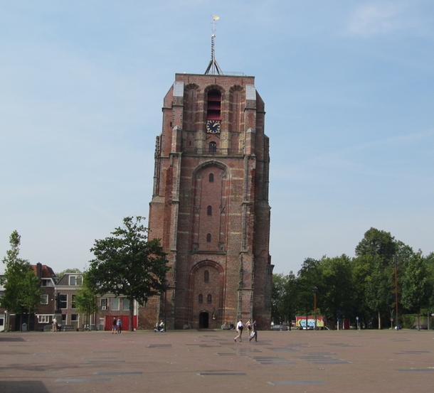 The oldehove a late gothic never finished leaning tower in my hometown of Leeuwarden The Netherlands 