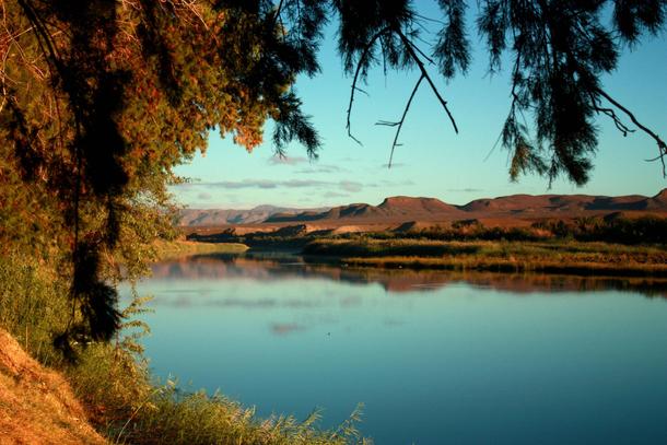The Orange River on the boarder of Namibia and South Africa 
