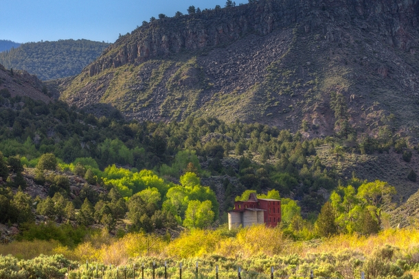The Osiris Flour Mill - Built circa  still stands within the walls of Black Canyon Utah 