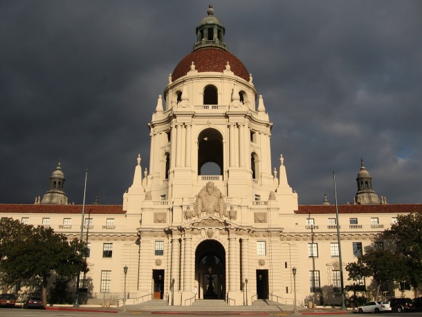 The Pasadena City Hall  Brownie points for anyone who knows why this building is particularly interesting