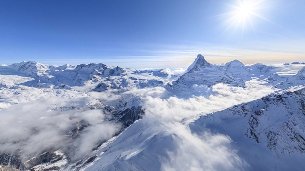 The Pennine Alps near Zermatt Switzerland  by AirPano