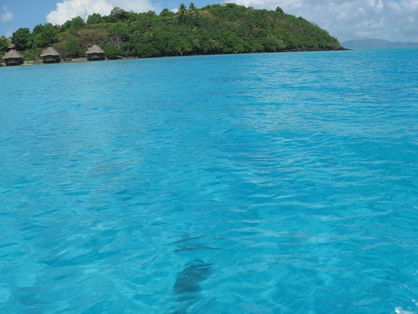 The Perfect Blue Waters of Bora Bora 