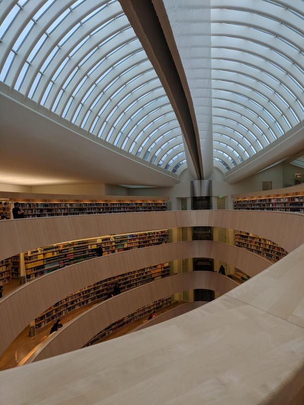 The Rechtswissenschaftliche Bibliothek Zuerich by Calatrava 