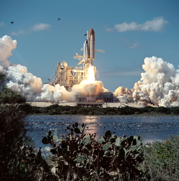 The refurbished space shuttle Atlantis takes off in   Photo NASA