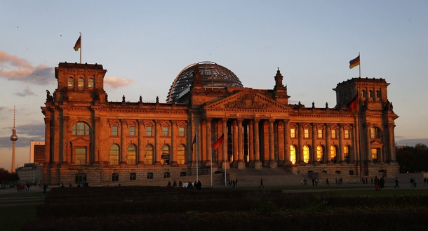 The Reichstag building seat of the Bundestag 