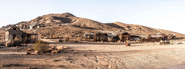 The remaining ghost town that was the Tropico gold mine in Rosamond CA 