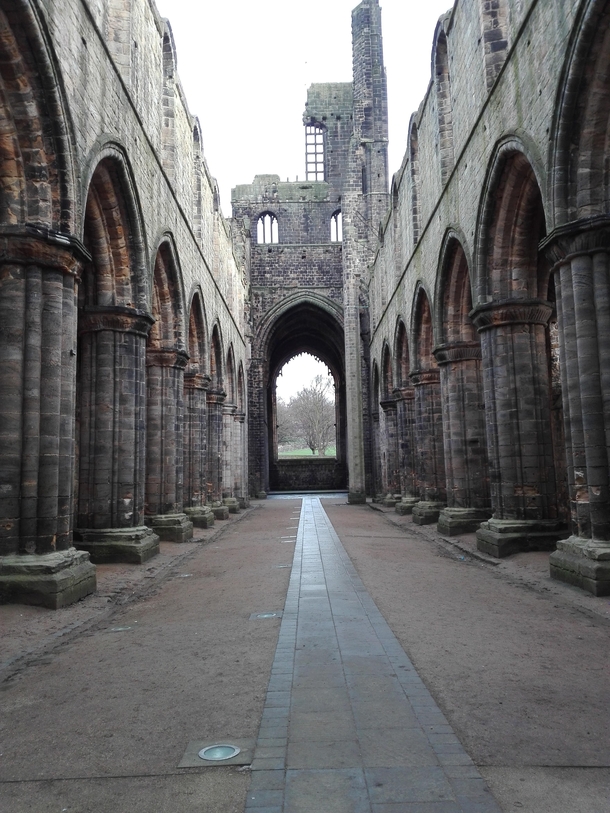 The remains of Kirkstall Abby in Leeds  xBritPics