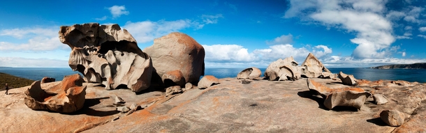 The Remarkable rocks Kangaroo Island x post rAustraliaPics Person left in for scale