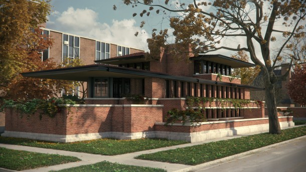 The Robie House by Frank Lloyd Wright 