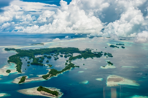 The rock islands of Palau a World Heritage Site since   photo by Mark Kenworthy