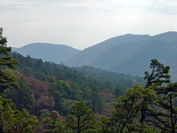 The rugged Ouachita Mountains of Arkansas USA detached Southwest Appalachia 