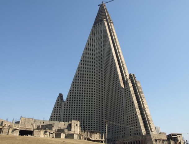 The Ryugyong abandoned hotel in North Korea 