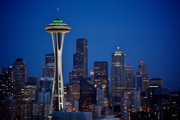 The Seattle skyline 