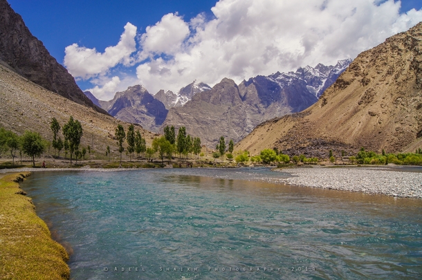 The Shyok River passing through Skardu Gilgit-Baltistan  By Adeel Shaikh 