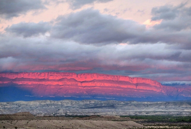 The Sierra del Carmen in northern Coahuila Mexico 
