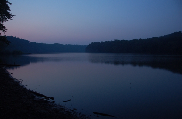 The sleepy Potomac River at dusk  x