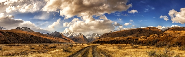 The sun sets on beautiful New Zealand  photo by Timothy Poulton