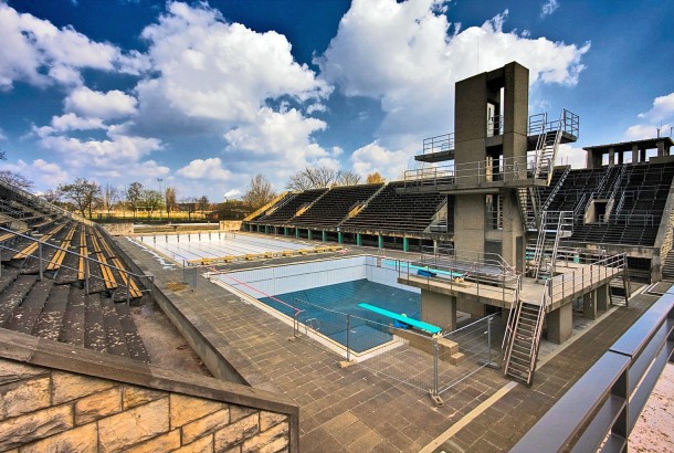 The Swimming Venue of  Summer Olympics in Berlin - 