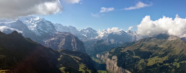 The Swiss Alps as seen from Mnnlichen 