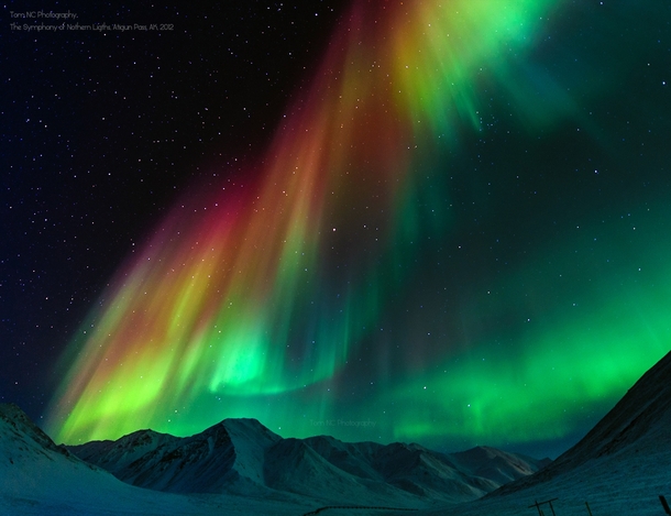 The Symphony of Northern Lights Photo by Tom Charoensinphon 