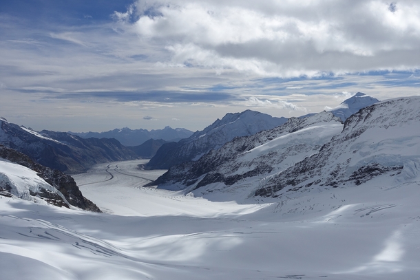 The topview from Jungfrau Switzerland 