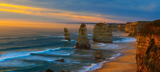 The Twelve Apostles majestic sea stacks in Victoria Australia  photo by An La larger in comments