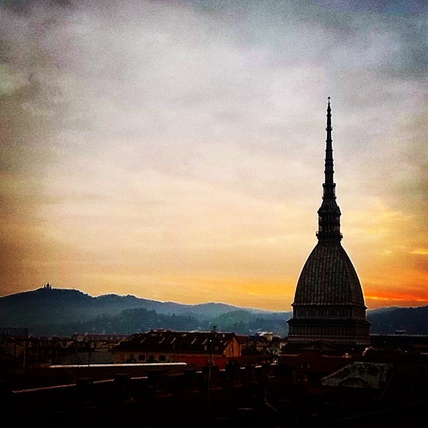 The view from my office window this morning Turin Italy  Xpost from rItalyPhotos