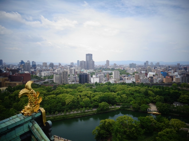 The view from Osaka Castle 
